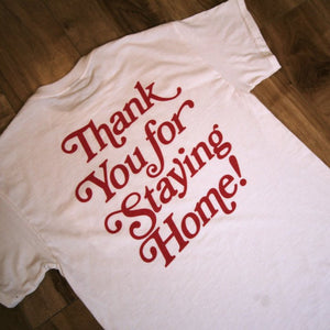 "Thank You for Staying Home" Pocket T-Shirt - The Hello Stranger Restaurant, Bar & Music Venue